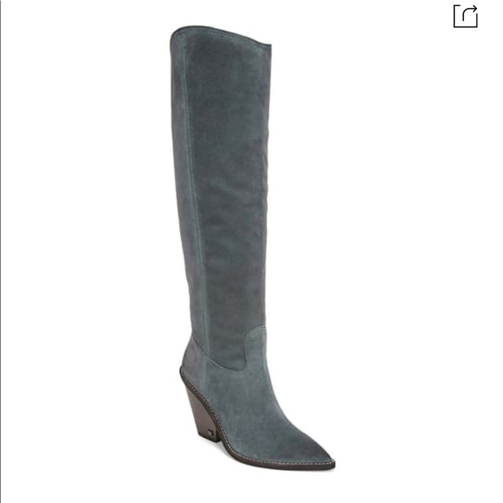 Sam Edelman Indigo tall slouch boots pointed toe